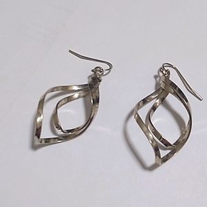 Yellow gold colored earrings